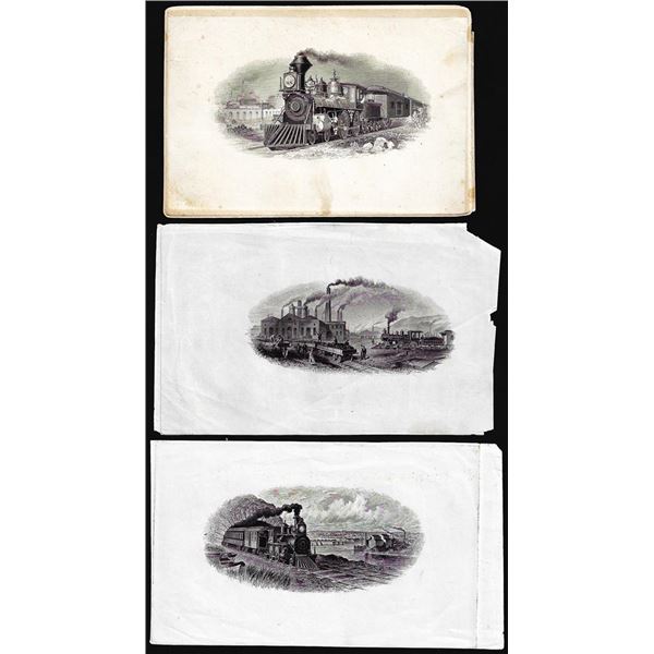 Lot of (3) 1800's Vignette from Original Proof Plates