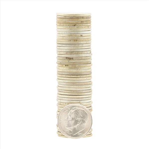 Roll of (50) 1951-S Brilliant Uncirculated Roosevelt Dimes