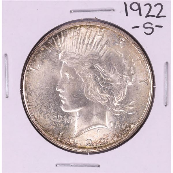 1922-S $1 Peace Silver Dollar Coin