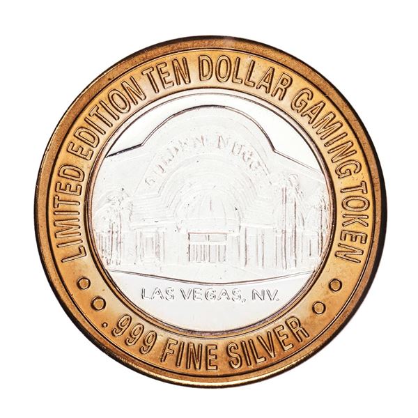 .999 Silver Golden Nugget Las Vegas, Nevada $10 Casino Limited Edition Gaming Token