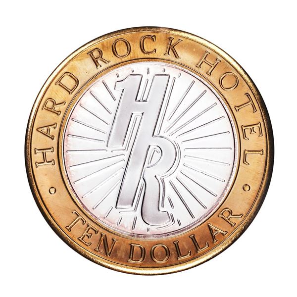 .999 Silver Hard Rock Hotel Las Vegas, Nevada $10 Casino Limited Edition Gaming Token