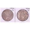 Image 1 : Lot of 1934-D & 1934-S $1 Peace Silver Dollar Coins