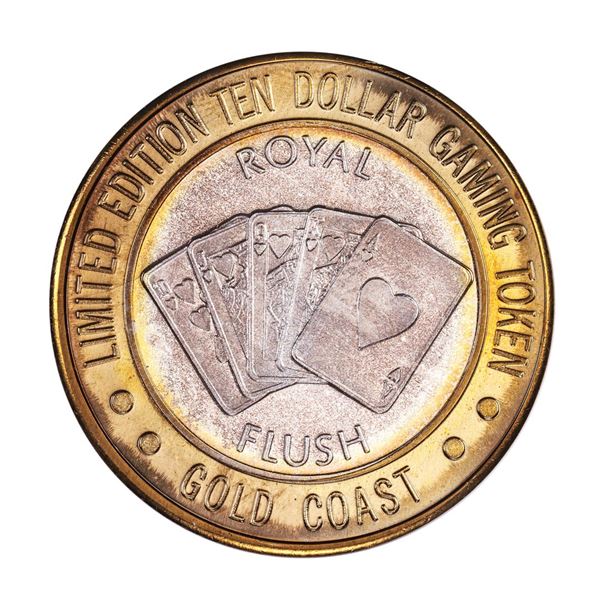.999 Fine Silver Gold Coast Las Vegas $10 Casino Limited Edition Gaming Token