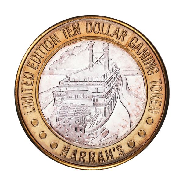 .999 Silver Harrah's Las Vegas, Nevada $10 Casino Limited Edition Gaming Token