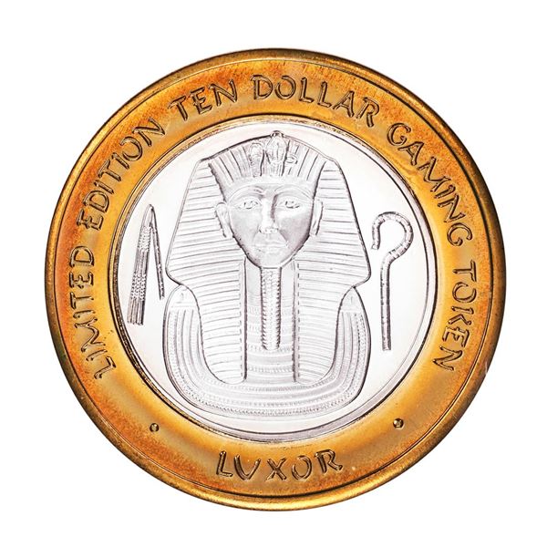 .999 Fine Silver Luxor Las Vegas, Nevada $10 Limited Edition Gaming Token