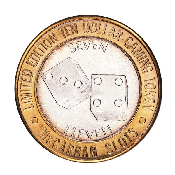 .999 Silver McCarran International Airport Las Vegas, NV $10 Limited Gaming Token