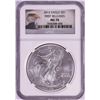 Image 1 : 2012 $1 American Silver Eagle Coin NGC MS70 First Releases
