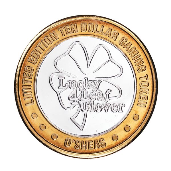 .999 Silver O'sheas Casino Las Vegas, Nevada $10 Casino Limited Edition Gaming Token
