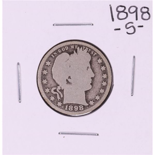 1898-S Barber Quarter Coin