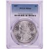 Image 1 : 1887 $1 Morgan Silver Dollar Coin PCGS MS64