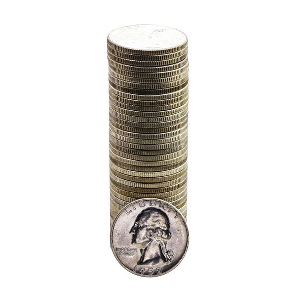 Roll of (40) Brilliant Uncirculated 1958-D Washington Quarter Coins