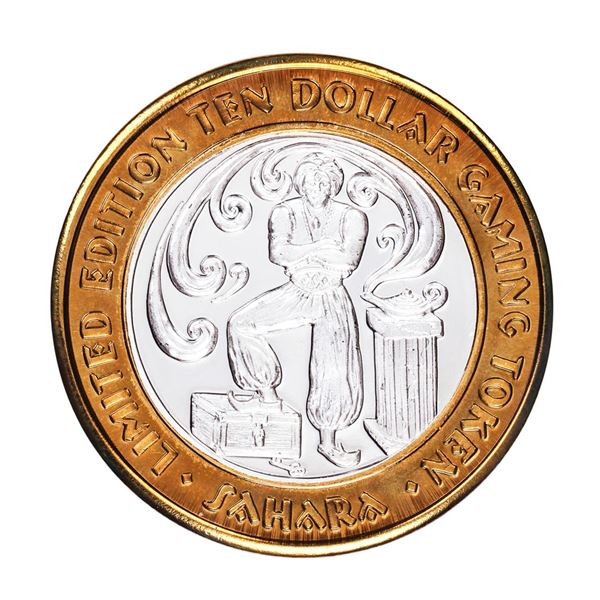 .999 Silver Sahara Hotel & Casino Las Vegas $10 Casino Limited Edition Gaming Token