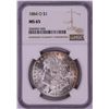 Image 1 : 1884-O $1 Morgan Silver Dollar Coin NGC MS65