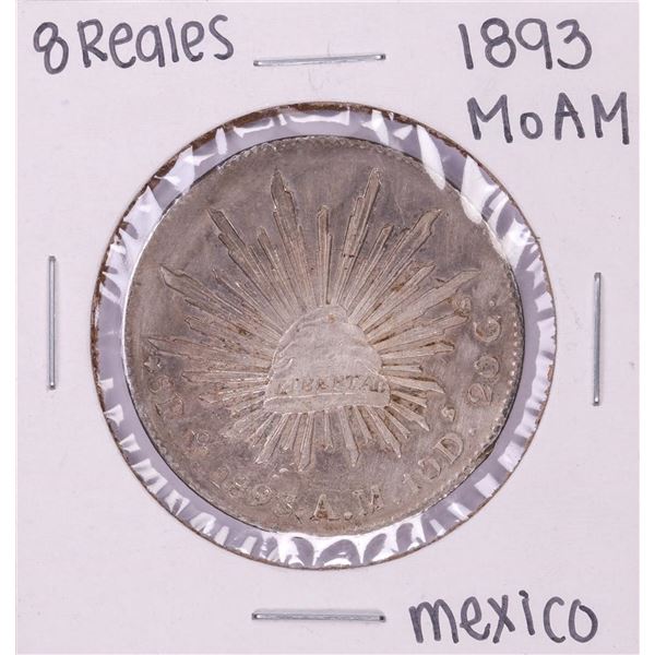 1893 Mo AM Mexico 8 Reales Silver Coin