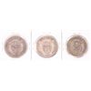 Image 2 : Lot of (3) 1907 Philippines One Peso Silver Coins