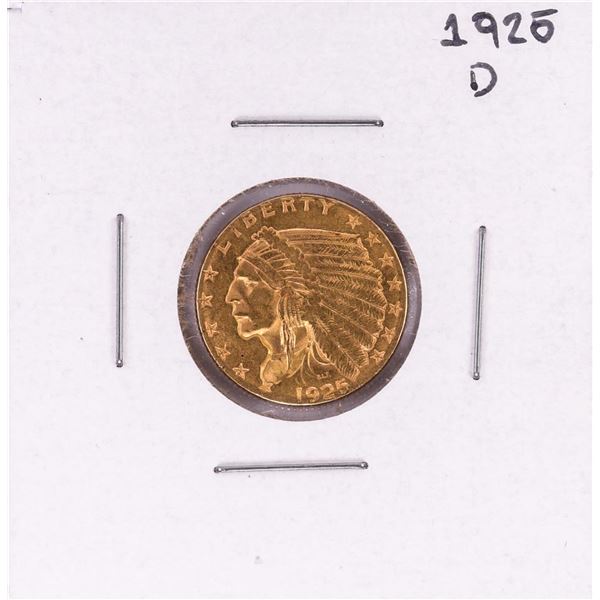 1925-D $2 1/2 Indian Head Quarter Eagle Gold Coin