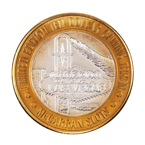.999 Silver McCarran International Airport Las Vegas, NV $10 Limited Gaming Token