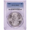 Image 1 : 1887 $1 Morgan Silver Dollar Coin PCGS MS64