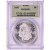 Image 1 : 1885 $1 Morgan Silver Dollar Coin PCGS MS65DMPL Old Green Holder