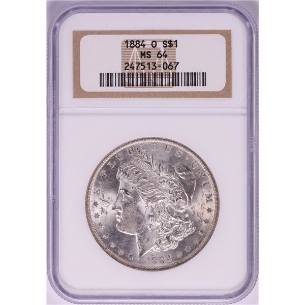 1884-O $1 Morgan Silver Dollar Coin NGC MS64