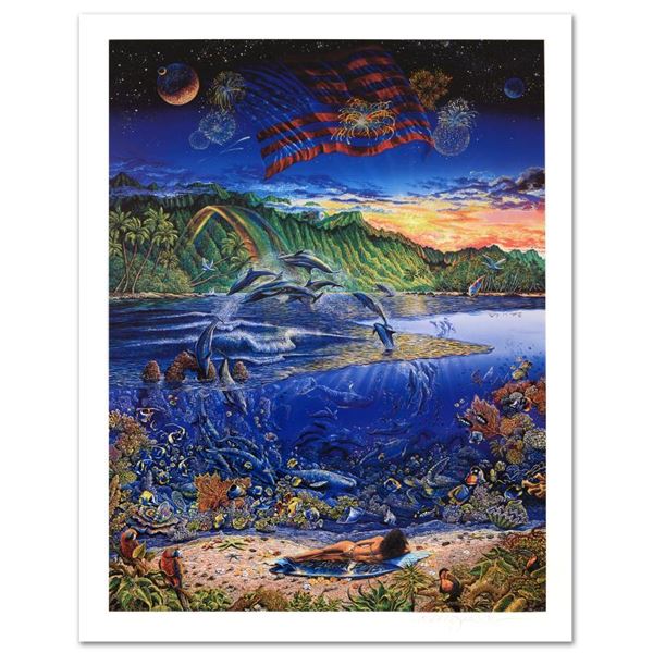 Robert Lyn Nelson "Ring Of Life" Limited Edition Mixed Media on Paper