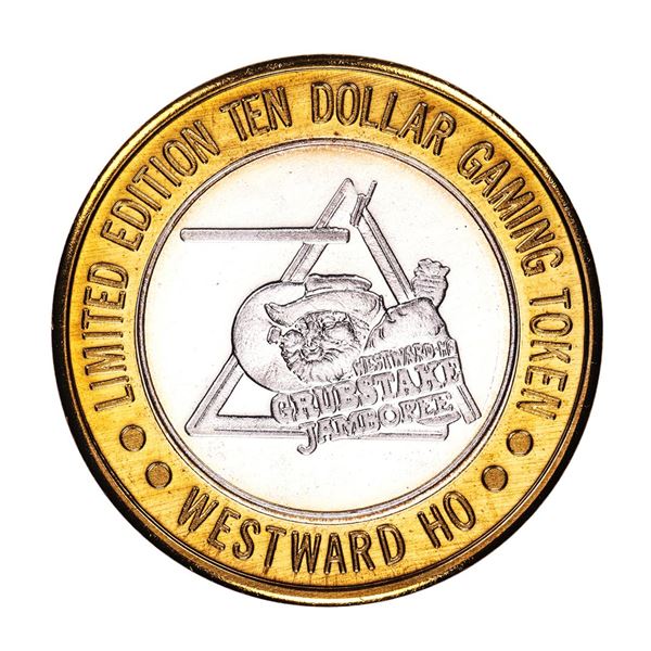 .999 Silver Westward Ho Casino Las Vegas $10 Casino Limited Edition Gaming Token