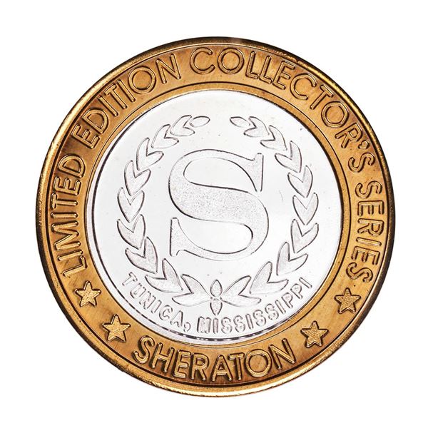 .999 Silver Sheraton Casino Tunica, Mississippi $10 Limited Edition Gaming Token