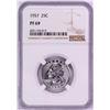 Image 1 : 1957 Proof Washington Quarter Coin NGC PF69