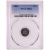 Image 1 : 1868 Proof Three Cent Silver Coin PCGS PR62