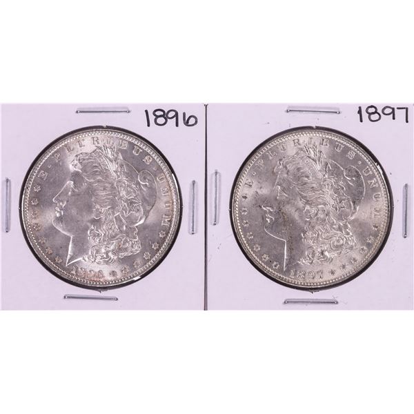 Lot of 1896-1897 $1 Morgan Silver Dollar Coins