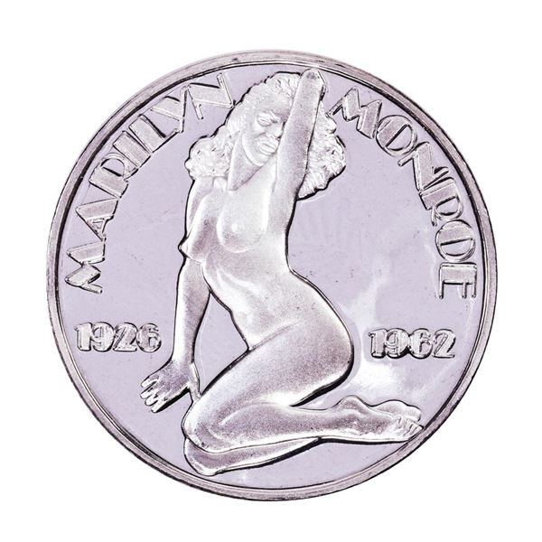 1926-1962 Marilyn Monroe Proof 1oz .999 Fine Silver Round