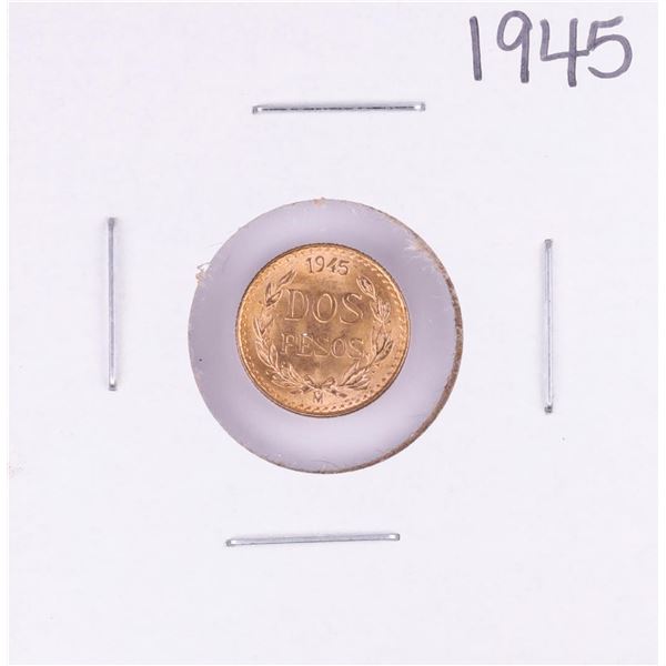 1945 Mexico Dos Pesos Gold Coin