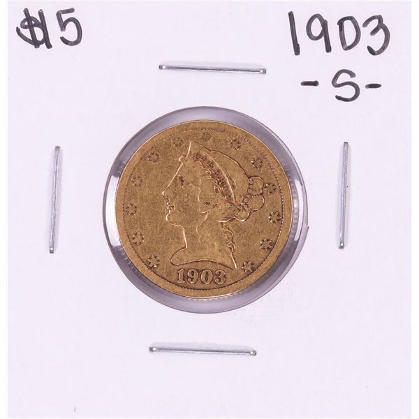1903-S $5 Liberty Head Half Eagle Gold Coin