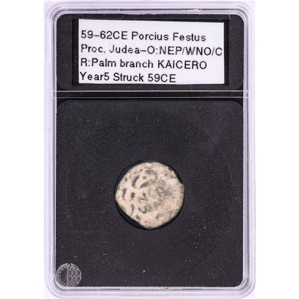59-62CE Porcius Festus Ancient Coin