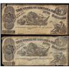 Image 1 : Lot of (2) 1863 $5 The State of Louisiana Baton Rouge, LA Obsolete Banknotes