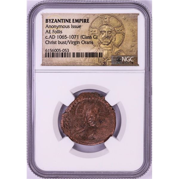 AD 1065-1071 Byzantine Empire AE Follis Ancient Coin NGC Graded