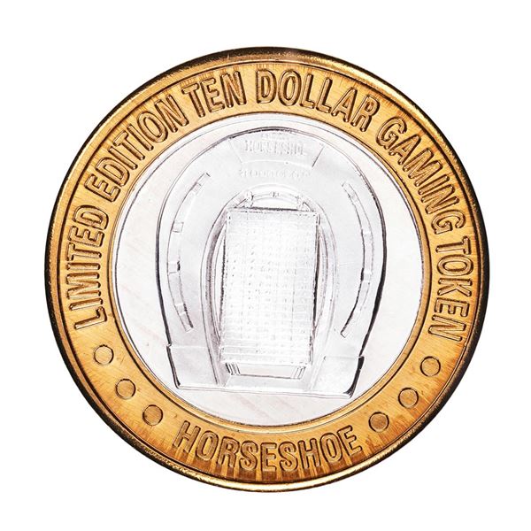.999 Silver Binions Horseshoe $10 Casino Limited Edition Gaming Token