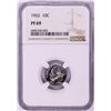 Image 1 : 1962 Proof Roosevelt Dime Coin NGC PF69