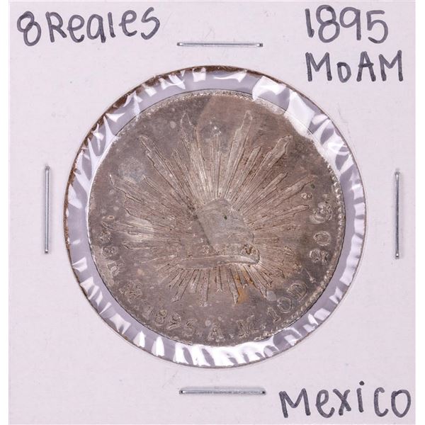 1895 Mo AM Mexico 8 Reales Silver Coin