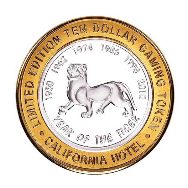 .999 Silver Sam Boyd's California Hotel $10 Casino Limited Edition Gaming Token