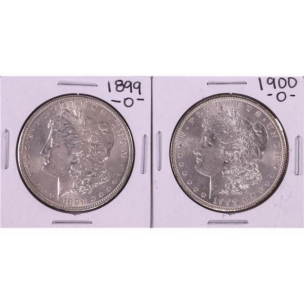 Lot of 1899-O & 1900-O $1 Morgan Silver Dollar Coins