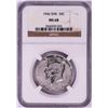 Image 1 : 1966 SMS Kennedy Half Dollar Coin NGC MS68