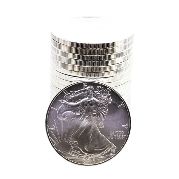 Roll of (20) Brilliant Uncirculated 2010 $1 American Silver Eagle Coins