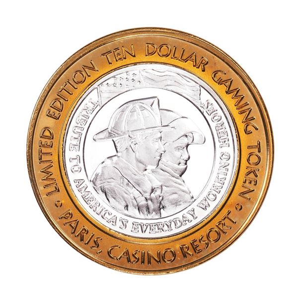 .999 Silver Paris Casino Resort Las Vegas, NV $10 Casino Limited Edition Gaming Token