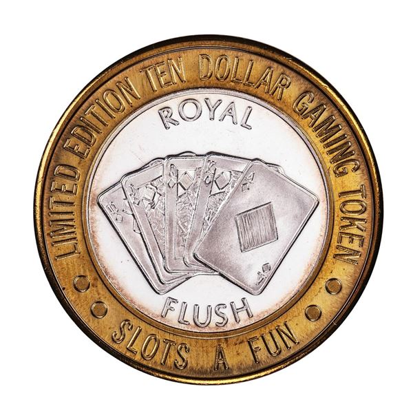 .999 Fine Silver Slots A Fun Casino Las Vegas, NV $10 Limited Edition Gaming Token