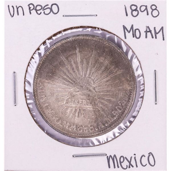 1898 Mo AM Mexico Un Peso Silver Coin