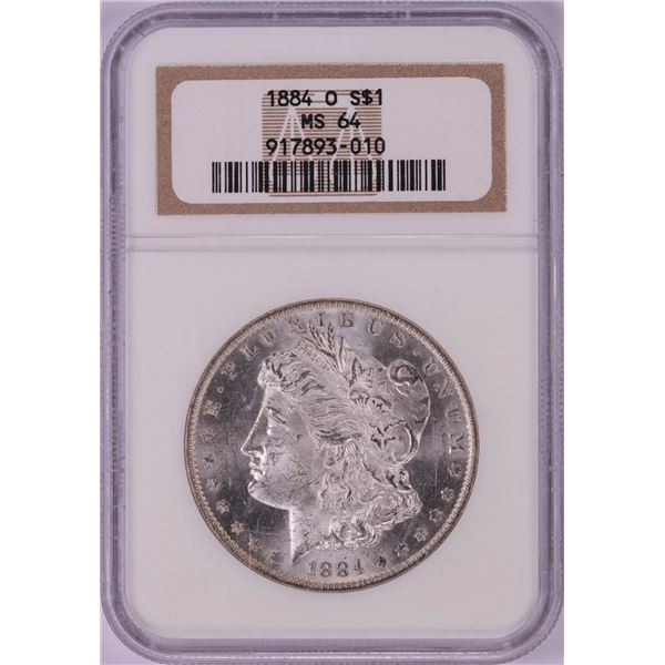1884-O $1 Morgan Silver Dollar Coin NGC MS64