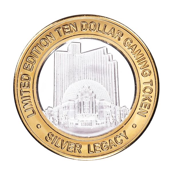 .999 Silver Silver Legacy Reno, Nevada $10 Casino Limited Edition Gaming Token