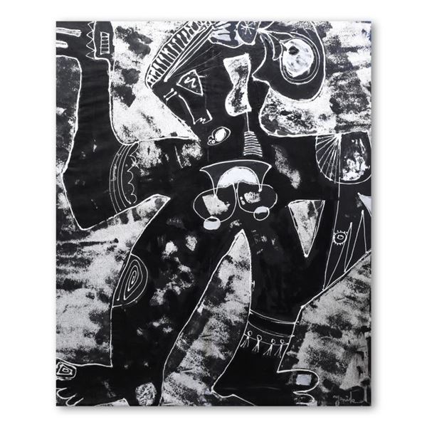 Jenik Cook, "Momy" Original Acrylic Painting on Canvas (54" x 65")