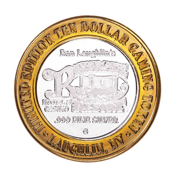 .999 Silver Riverside Resort Casino Laughlin, NV $10 Limited Edition Gaming Token